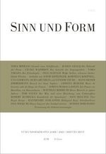 ISBN 9783943297713: SINN UND FORM 3/2023 - Beiträge zur Literatur