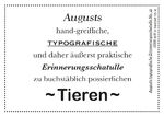 ISBN 9783944334554: Augusts Erinnerungsschatulle Tiere