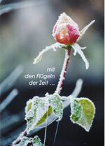 ISBN 9783945890363: mit den Flügeln der Zeit ... - Trost durch Collage und Text