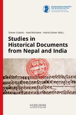 ISBN 9783946054719: Studies in historical documents from Nepal and India.