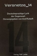 ISBN 9783948682200: Versnetze_14 – Deutschsprachige Lyrik der Gegenwart