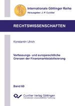 ISBN 9783954049349: Verfassungs- und europarechtliche Grenzen der Finanzmarktstabilisierung