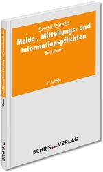 ISBN 9783954684830: Melde-, Mitteilungs- und Informationspflichten