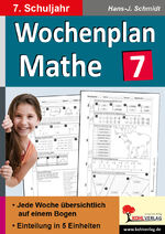 ISBN 9783956865749: Wochenplan Mathe, 7. Schuljahr