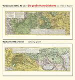 Ein Theil des Hundsrucks mit den angraenzenden Maynz- u. Trierischen Laendern in IV Sectionen - worinnen die Marche und Lager der Kayserl. und Reichs- Armee unter Commando des Herrn General-Feld-Zeug-M. Grafen von Seckendorf von Mayntz uber den Hundsruck 