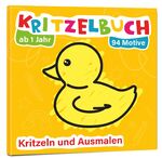 ISBN 9783959825566: Mein erstes Kritzelbuch ab 1 Jahr: über 94 große Motive - für Jungs und Mädchen - Ausmalbuch - Ausmalen und kritzeln mit Spielzeug, Tiere, Fahrzeuge, Obst, Gegenstände und vieles mehr