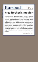 ISBN 9783961960316: Kursbuch 195 - #realitycheck_medien