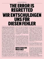 ISBN 9783962160104: The Error is Regretted - Wir entschuldigen uns für diesen Fehler