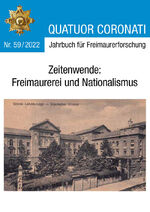 ISBN 9783962850555: Quatuor Coronati Jahrbuch für Freimaurerforschung Nr. 59 2022 / Zeitenwende: Freimaurerei und Nationalismus, Quatuor Coronati Jahrbücher für Freimaurerforschung 59 / Bayreuth / Taschenbuch / 184 S.