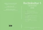 ISBN 9783963740312: Rechtskultur 5