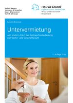 ISBN 9783964340016: Untervermietung – und andere Arten der Gebrauchsüberlassung von Wohn- und Geschäftsraum