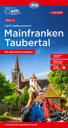 ISBN 9783969901267: ADFC-Radtourenkarte 21 Mainfranken Taubertal 1:150.000, reiß- und wetterfest, E-Bike geeignet, GPS-Tracks Download, mit Bett+Bike Symbolen, mit Kilometer-Angaben