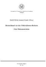 ISBN 9783980697873: Deutschland vor der Föderalismus-Reform - Eine Dokumentation