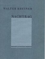 ISBN 9783980864046: Nachtrag