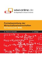 ISBN 9783980916349: Formelsammlung für Wirtschaftswissenschaftler