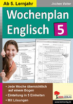 ISBN 9783985581313: Wochenplan Englisch 5 – Ab 5. Lernjahr