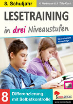 ISBN 9783988410931: Lesetraining in drei Niveaustufen / Klasse 8 - Differenzierung mit Selbstkontrolle (8. Schuljahr)