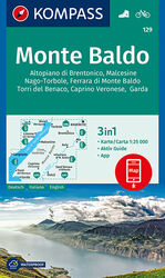 ISBN 9783990444078: KOMPASS Wanderkarte Monte Baldo – 3in1 Wanderkarte 1:25000 mit Aktiv Guide inklusive Karte zur offline Verwendung in der KOMPASS-App. Fahrradfahren.