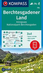 Berchtesgadener Land - Königssee, Nationalpark Berchtesgaden : 3in1 - Karte 1:25 000, Aktiv Guide, App