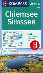 ISBN 9783990445945: KOMPASS Wanderkarte Chiemsee, Simssee: 3in1 Wanderkarte 1:25000 mit Aktiv Guide inklusive Karte zur offline Verwendung in der KOMPASS-App. Fahrradfahren. Langlaufen. (KOMPASS-Wanderkarten, Band 792)