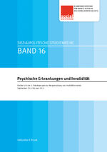 ISBN 9783990460948: Psychische Erkrankungen und Invalidität - Endbericht der 2. Arbeitsgruppe zur Neugestaltung des Invaliditätsrechts September 2012–Juni 2013