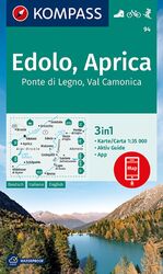 ISBN 9783991211143: KOMPASS Wanderkarte 94 Edolo, Aprica, Ponte di Legno, Val Camonica 1:35.000 - 3in1 Wanderkarte mit Aktiv Guide inklusive Karte zur offline Verwendung in der KOMPASS-App. Fahrradfahren. Skitouren.