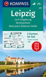 ISBN 9783991212409: KOMPASS Wanderkarten-Set 459 Leipzig und Umgebung, Nordsachsen, Naturpark Dübener Heide (2 Karten) 1:50.000 – inklusive Karte zur offline Verwendung in der KOMPASS-App. Fahrradfahren.