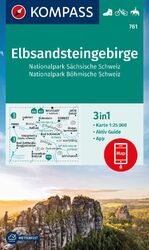 ISBN 9783991215622: KOMPASS Wanderkarte 761 Elbsandsteingebirge, Nationalpark Sächsische Schweiz, Nationalpark Böhmische Schweiz 1:25.000: 3in1 Wanderkarte mit Aktiv ......