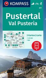 ISBN 9783991215950: KOMPASS Wanderkarten-Set 671 Pustertal, Val Pusteria (3 Karten) 1:50.000 - inklusive Karte zur offline Verwendung in der KOMPASS-App. Fahrradfahren. Skitouren