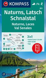 ISBN 9783991217268: KOMPASS Wanderkarte 051 Naturns, Latsch, Schnalstal / Naturno, Laces, Val Senales 1:25.000 - 3in1 Wanderkarte mit Aktiv Guide inklusive Karte zur offline Verwendung in der KOMPASS-App. Fahrradfahren. Skitouren.