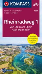 ISBN 9783991219415: KOMPASS Fahrrad-Tourenkarte Rheinradweg 1 1:50.000 – Vom Bodensee nach Mannheim