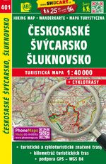 Českosaské Švýcarsko, Šluknovsko / Sächsisch-Böhmische Schweiz, Schluckenau (Wander - Radkarte 1:40.000)