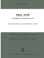 ISBN 9789027701879: PSA 1970 – In Memory of Rudolf Carnap Proceedings of the 1970 Biennial Meeting Philosophy of Science Association