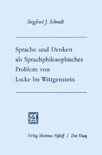 ISBN 9789401186537: Sprache und Denken als Sprachphilosophisches Problem von Locke bis Wittgenstein