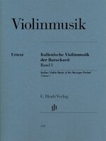 ISBN 9790201803500: Violinmusik - Italienische Violinmusik der Barockzeit, Band I – Besetzung: Violine und Klavier