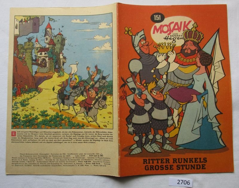 „Mosaik Digedags Nummer Ritter Runkels grosse Stunde“ – Bücher ...