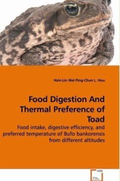 neues Buch – Hsin-Lin Wei – Food Digestion And Thermal Preference of Toad