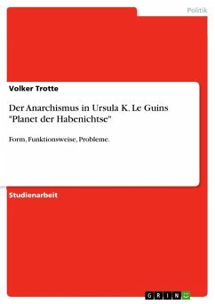 neues Buch – Volker Trotte – Der Anarchismus in Ursula K. Le Guins "Planet der Habenichtse"