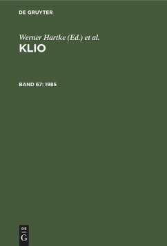 neues Buch – Herausgegeben:Hartke, Werner; Günther, Rigobert; Irmscher, Johannes; Kreissig, Heinz; Seyfarth, Wolfgang;Mitarbeit:Zentralinstitut für Alte Geschichte und Archäologie der Akademie der Wissenschaften der – 1985