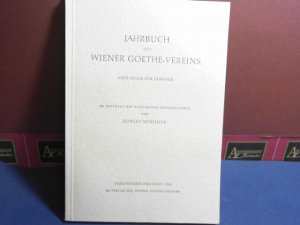 antiquarisches Buch – Literaturwissenschaften - Mühlher, Robert – Jahrbuch des Wiener Goethe-Vereins. Neue Folge der Chronik. 72. Band