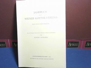 gebrauchtes Buch – Literaturwissenschaften - Mühlher, Robert – Jahrbuch des Wiener Goethe-Vereins. Neue Folge der Chronik. 78. Band