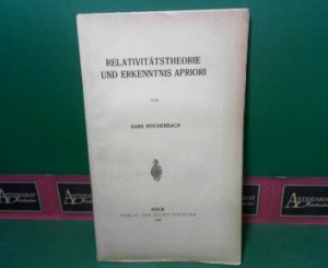 Relativitätstheorie und Erkenntnis Apriori.