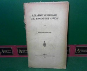 Relativitätstheorie und Erkenntnis Apriori.