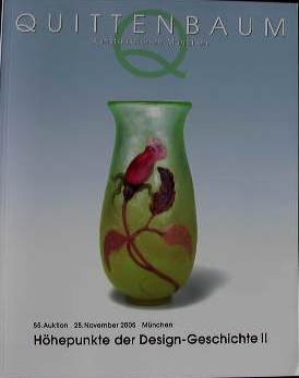 Höhepunkte der Design-Geschichte II. Wurzeln und Einflüsse. Highlights of Design History II 2005. - Quittenbaum, Kunstauktionen München