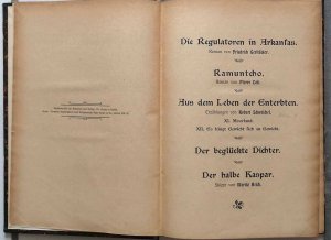 Die Regulatoren von Arkansas. / Aus dem Leben der Enterbten. u.a. - Roman. In: Zeitschrift "In Freien Stunden" VII. Jahrgang, Zweites Halbjahr 1903