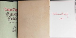 Wilhelm Busch-Album. Humoristischer Hausschatz. Sammlung der beliebtesten Schrften mit 1500 Bildern. BIBLIOPHILE Ausgabe in Ganzleder !