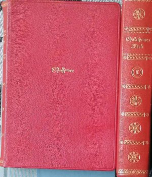 Shakespeare´s Dramatische Werke. LEDER und Dünndruck ! 2 Bände KOMPLETT ! - nach der Schlegel-Tieckschen Übersetzung mit einer Einfhrung von Wilhelm Heise […]