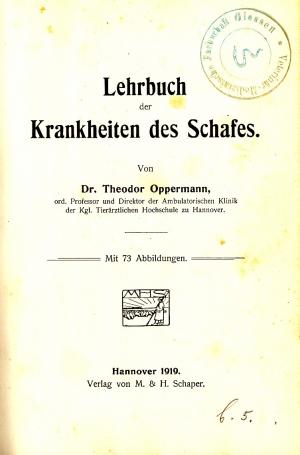 Lehrbuch der Krankheiten des Schafes.