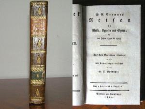 Reisen in Afrika, Egypten und Syrien, in den Jahren 1792 bis 1798. Aus dem Englischen übersetzt und mit Anmerkungen versehen von M.C.Sprengel.