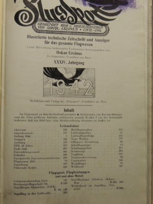 Flugsport - Illustrierte technische Zeitschrift und Anzeiger für das gesamte Flugwesen